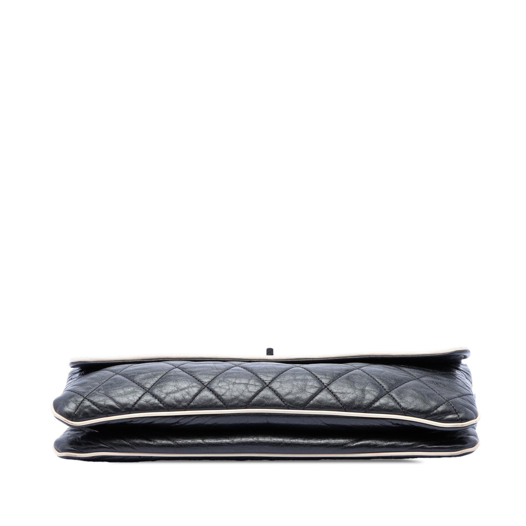 Chanel Quilted Lambskin East West Mademoiselle Flap