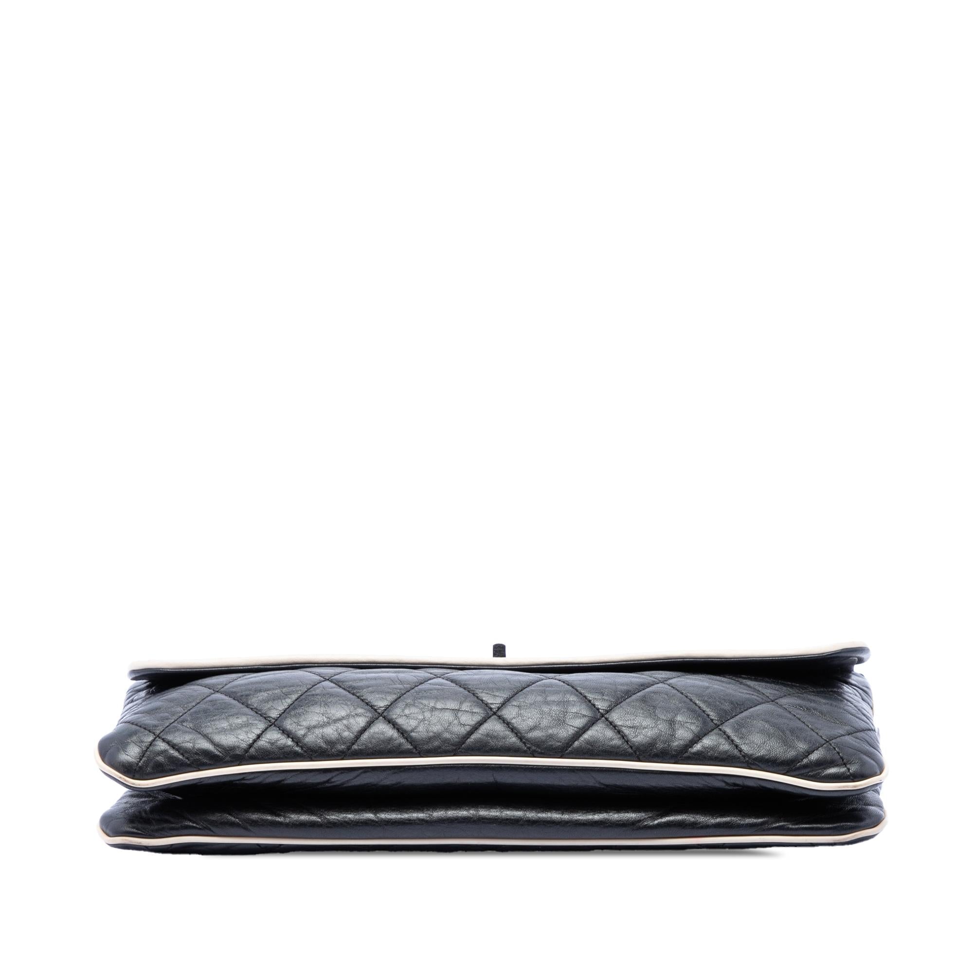 Chanel Quilted Lambskin East West Mademoiselle Flap