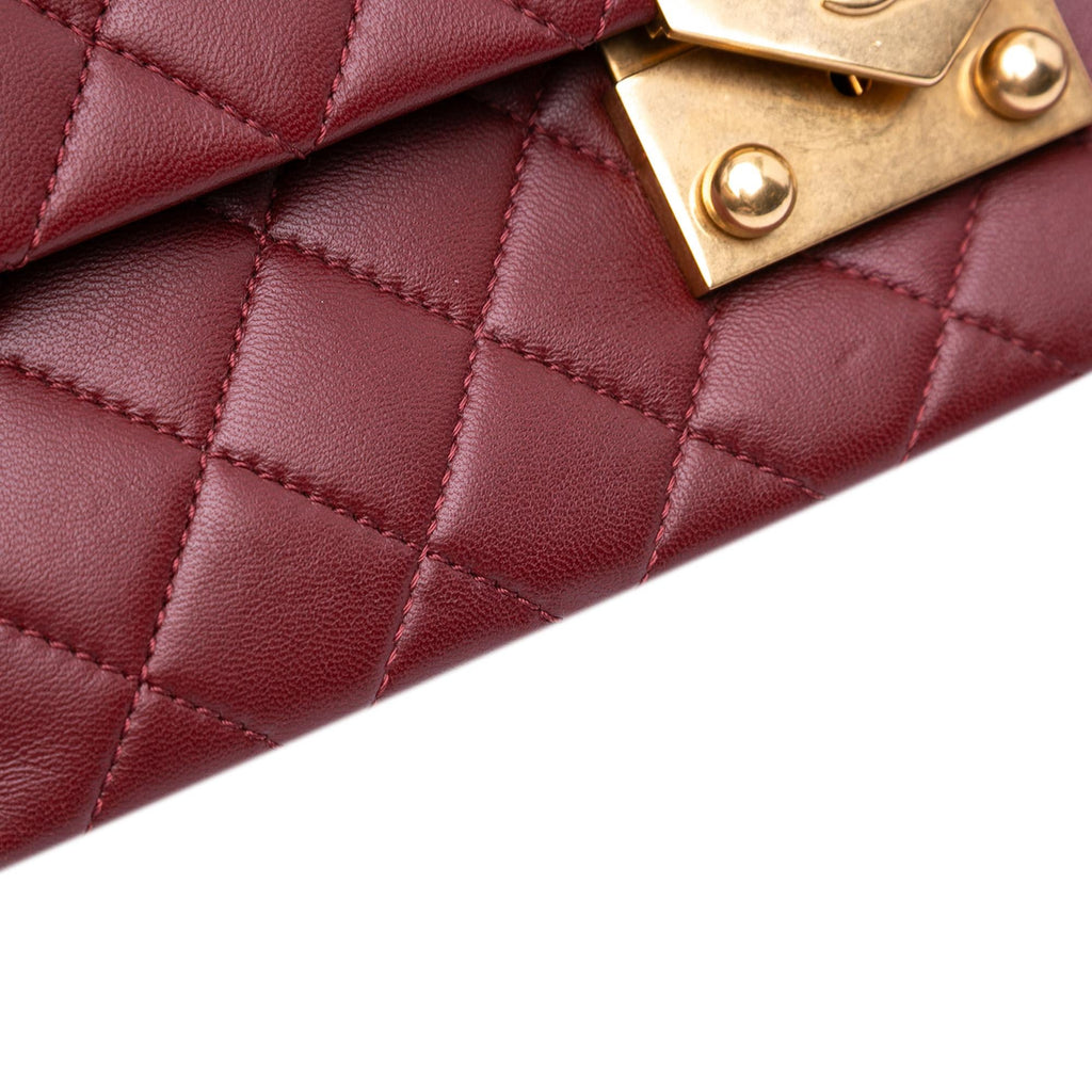 Chanel Quilted Lambskin Pagoda Accordion Flap