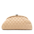 Chanel Quilted Lambskin Timeless Kisslock Clutch
