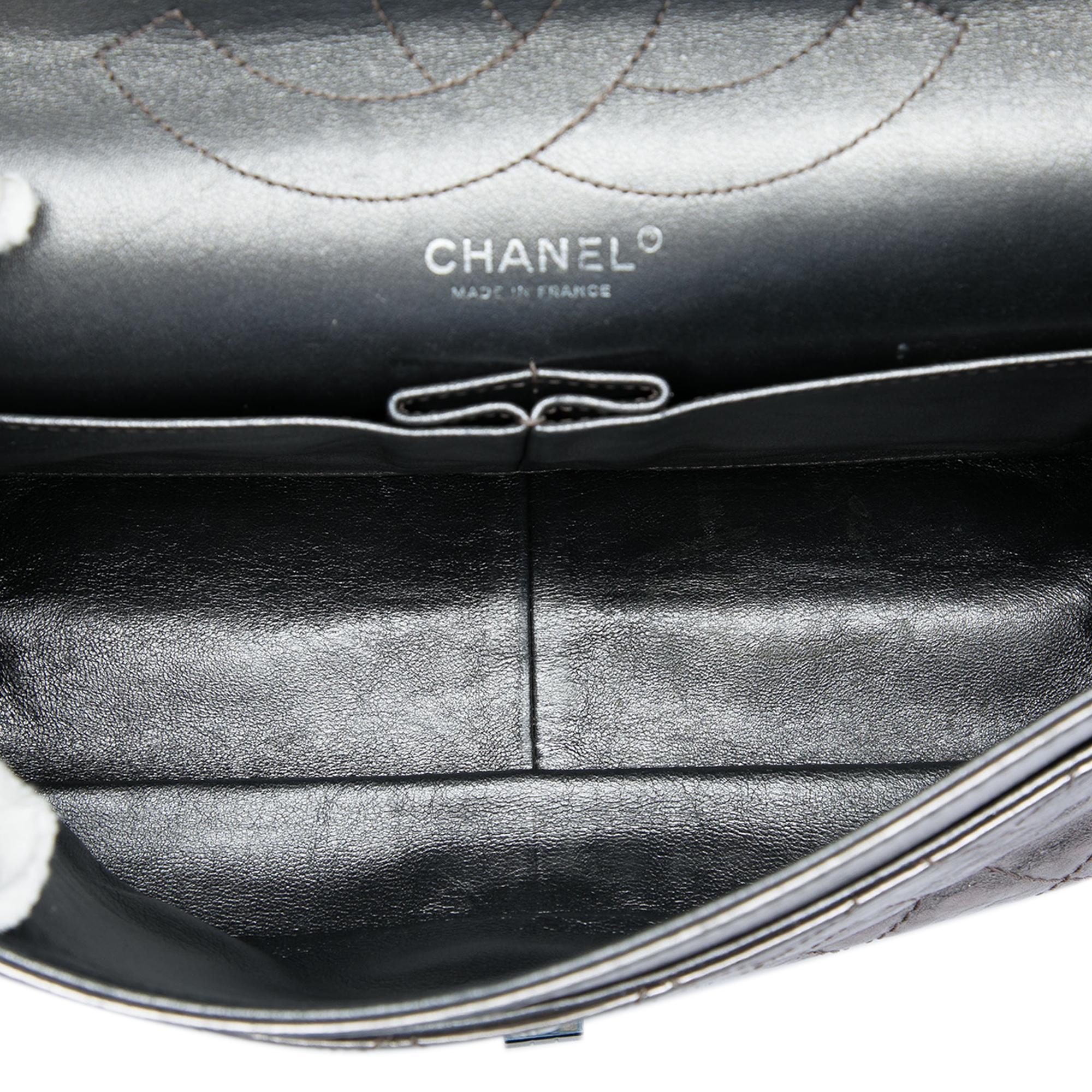 Chanel Quilted Metallic Aged Calfskin Reissue 2.55 Double Flap 227