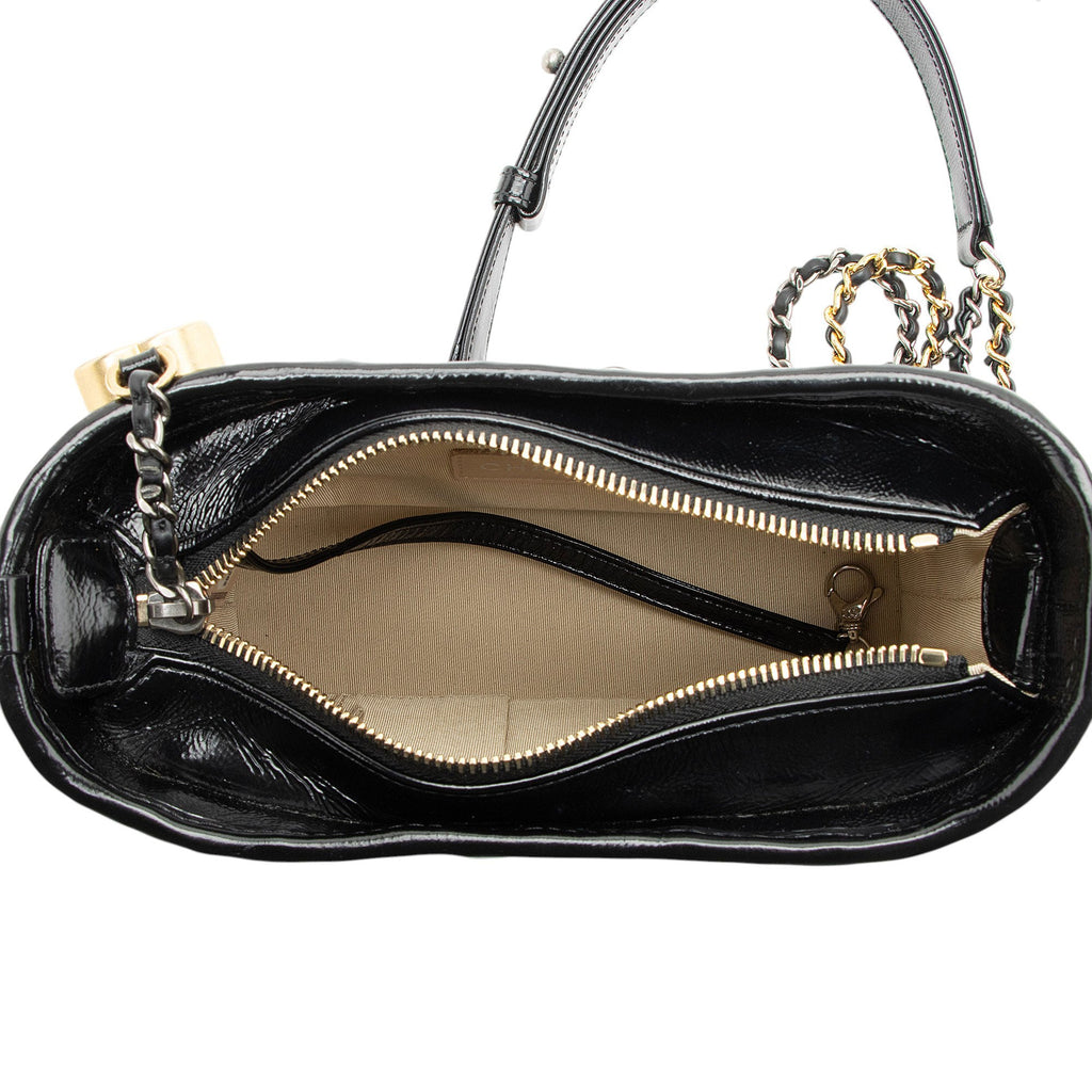 Chanel Rattan Calfskin Gabrielle Small Hobo