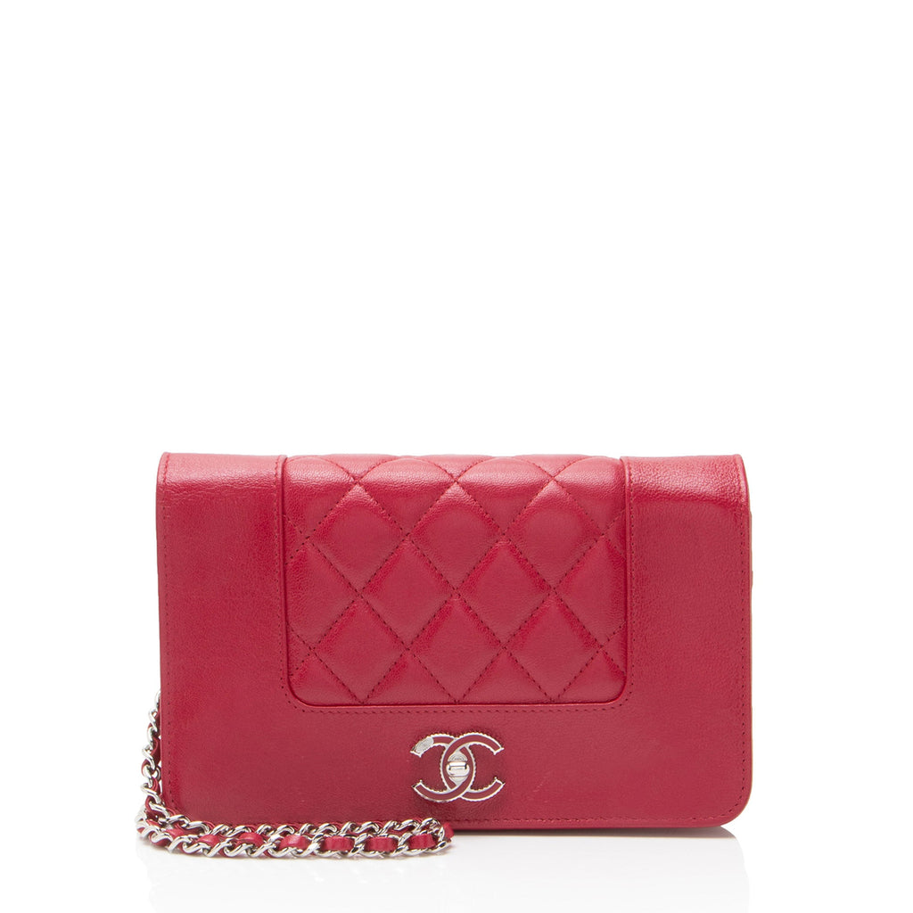 Chanel Sheepskin Mademoiselle Vintage Wallet on Chain
