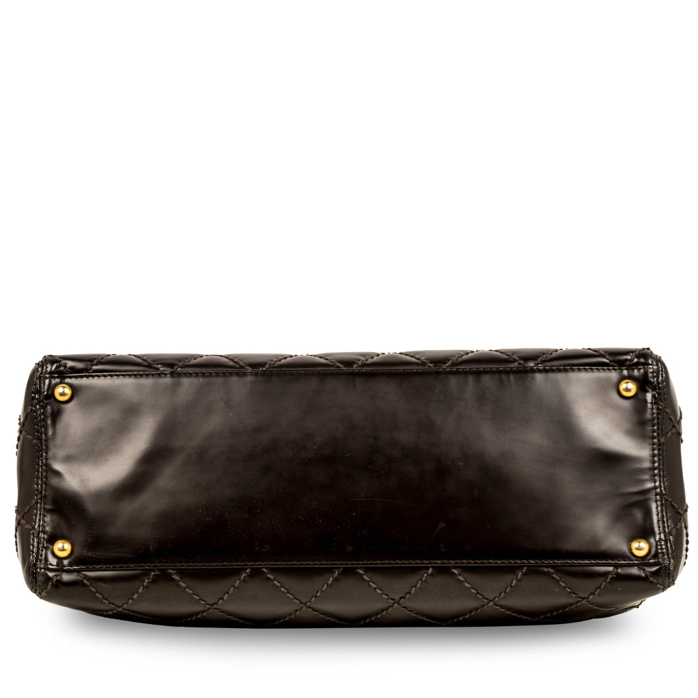 Chanel Vintage Quilted Shopping Tote