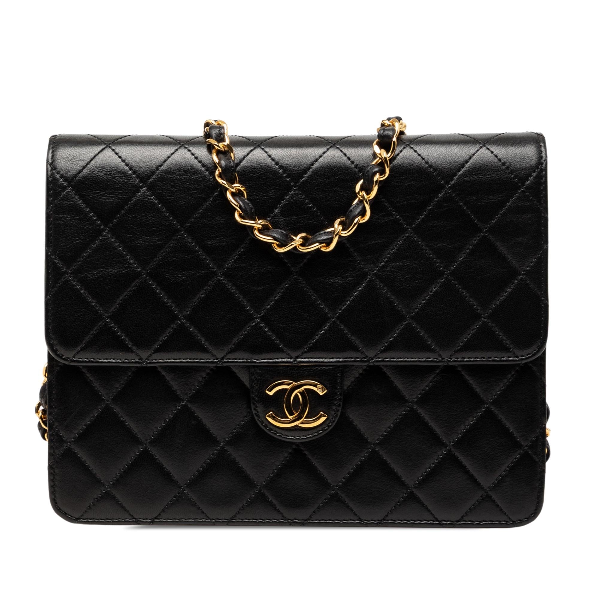 Chanel Small CC Quilted Lambskin Single Flap
