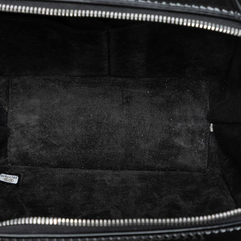 Chanel Small CC Quilted Patent Travel Kit Vanity Case