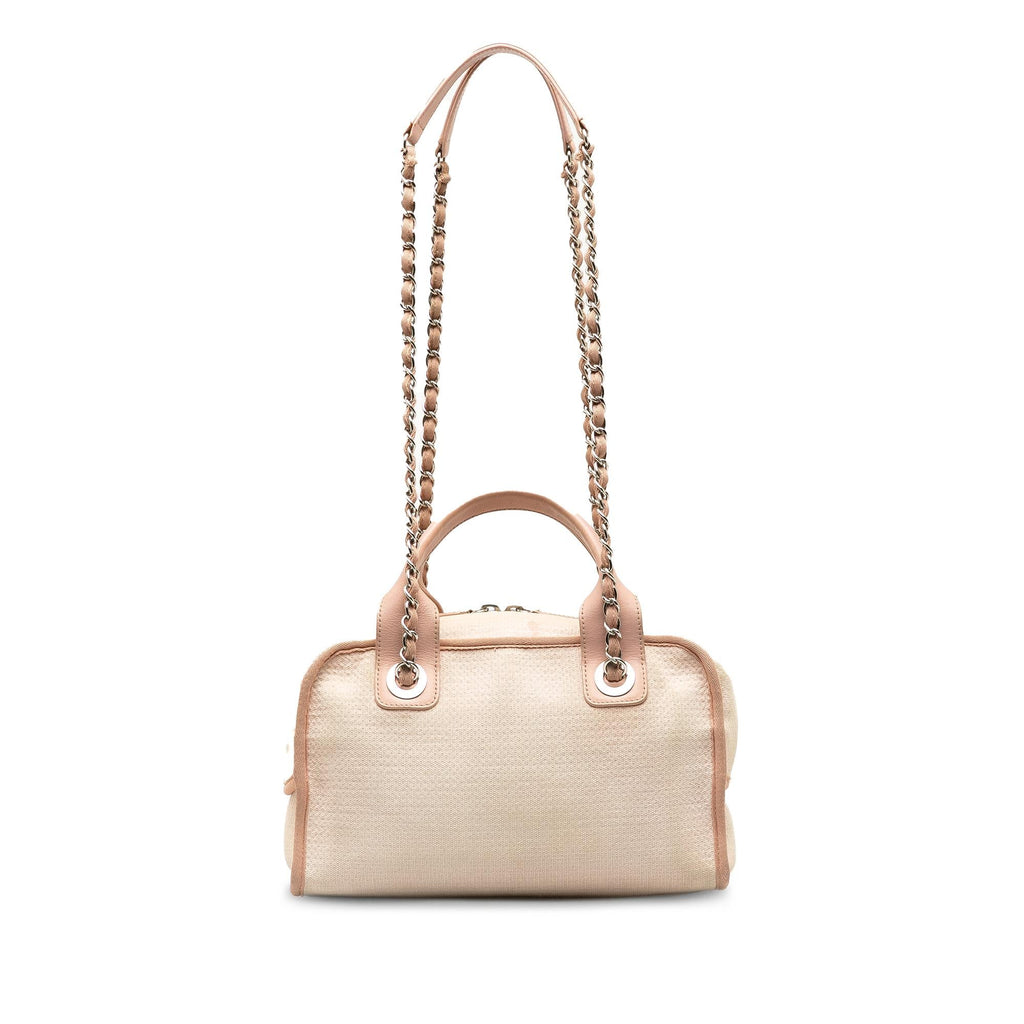 Chanel Small Deauville Bowling Satchel (SHG-lwvfoQ)