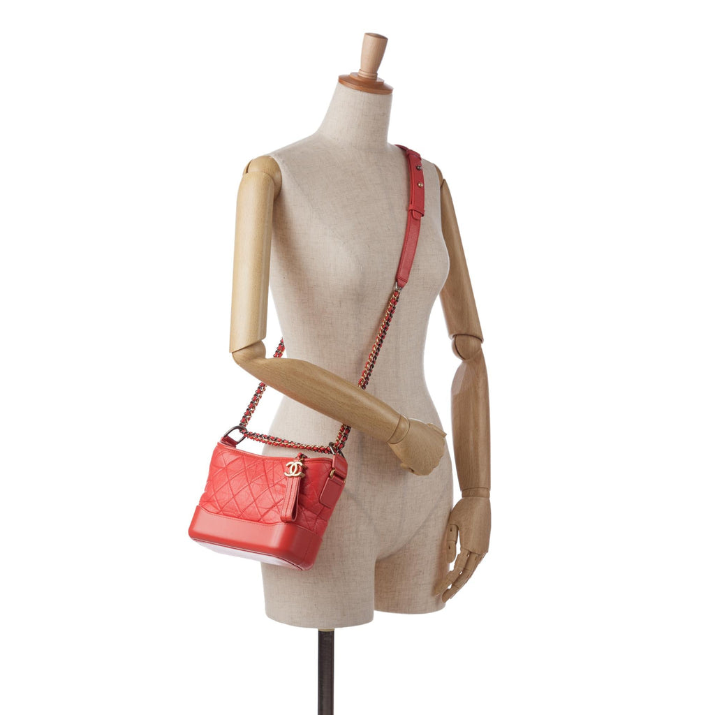 Chanel Small Lambskin Gabrielle Crossbody Bag