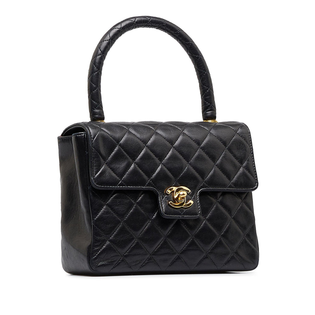 Chanel Small Lambskin Kelly Top Handle Bag