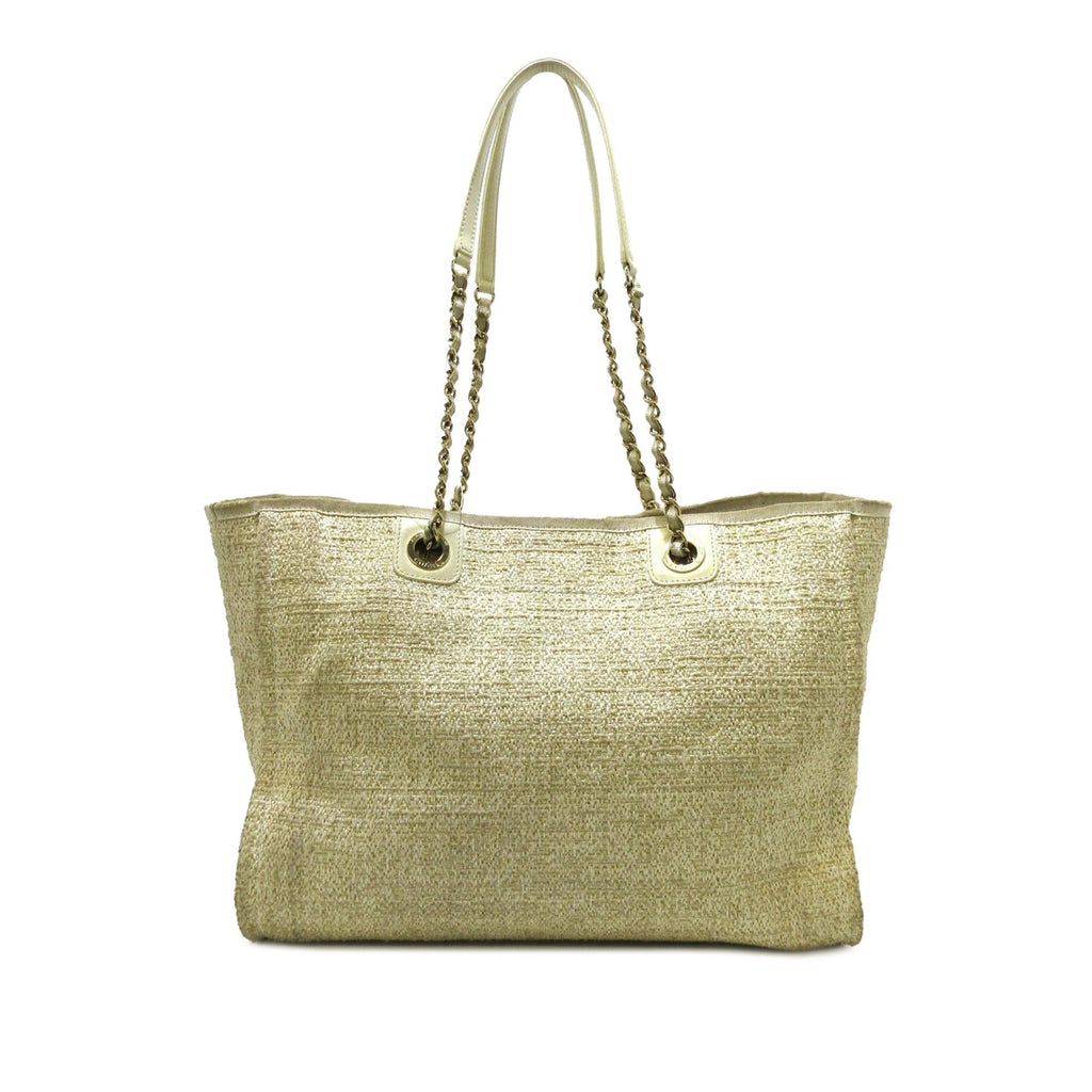 Chanel Small Lurex Boucle Deauville Tote (SHG-8lEXrU)