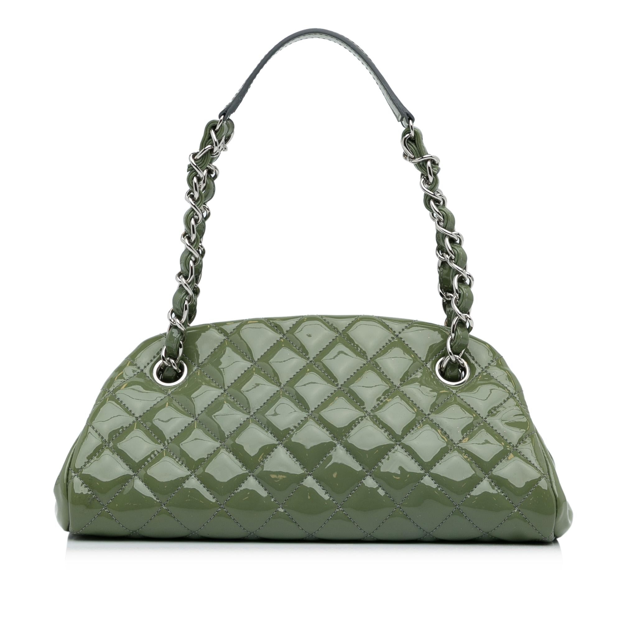 Chanel Small Patent Just Mademoiselle Shoulder Bag (SHG-QHjgzH)