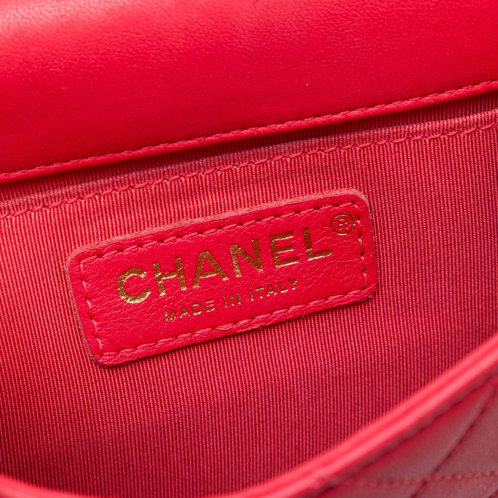 Chanel Small Quilted Lambskin Chic Pearls Flap