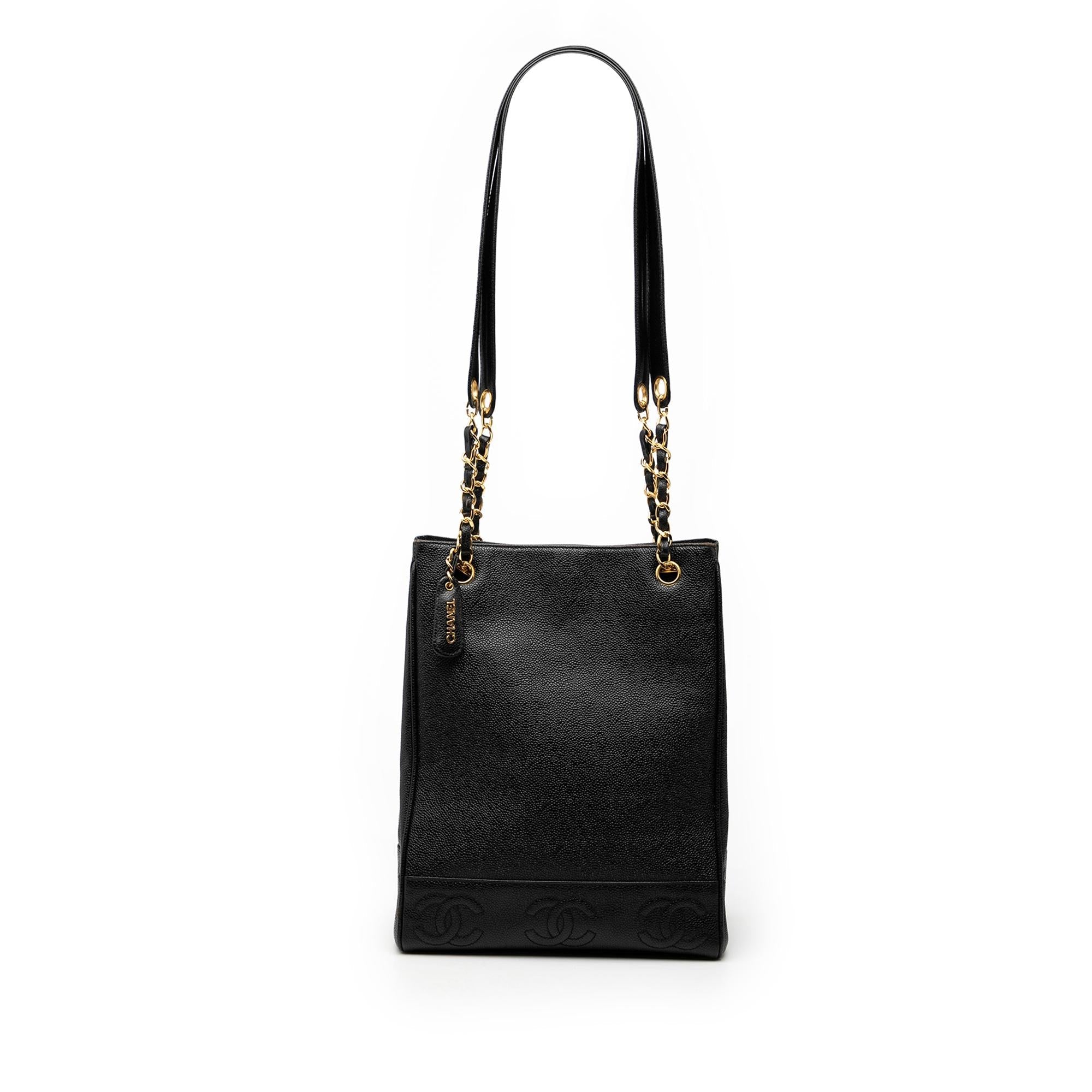 Chanel Triple CC Caviar Tote