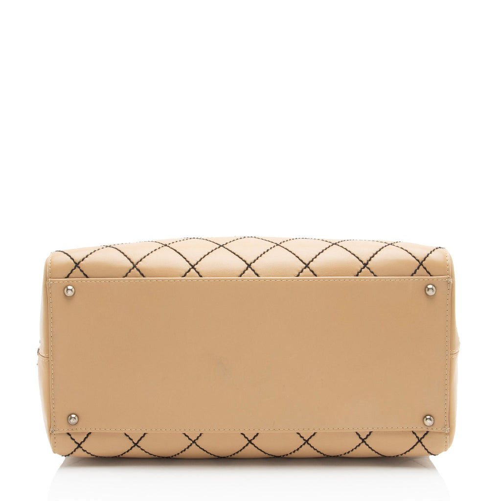 Chanel Vintage Calfskin Wild Stitch Duffle