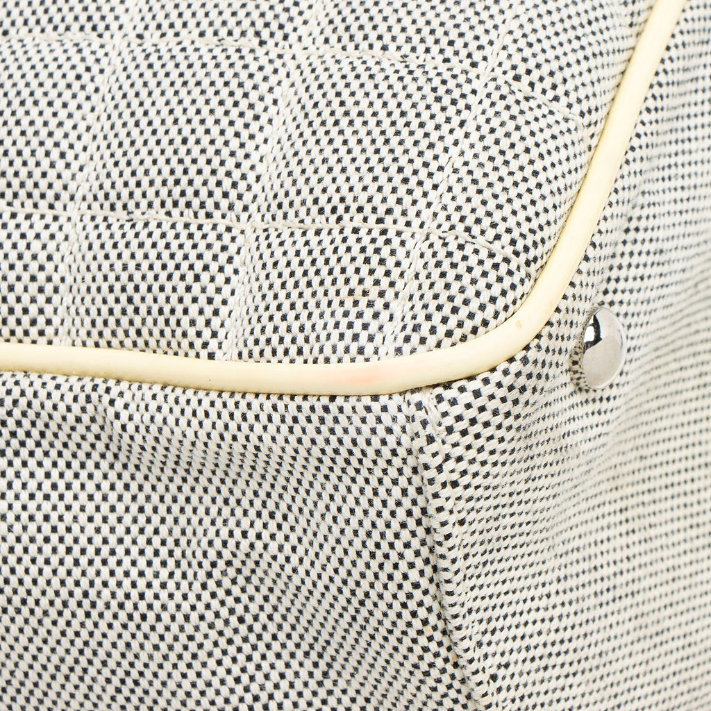 Chanel Vintage Canvas Camellia No. 5 Tote