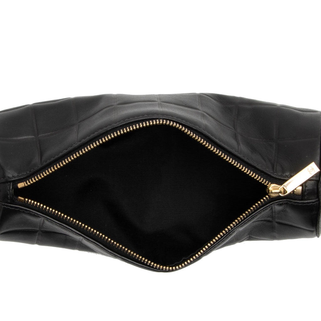 Chanel Vintage Lambskin CC Chocolate Bar Cosmetic Pouch (SHF-Yt3PcN)