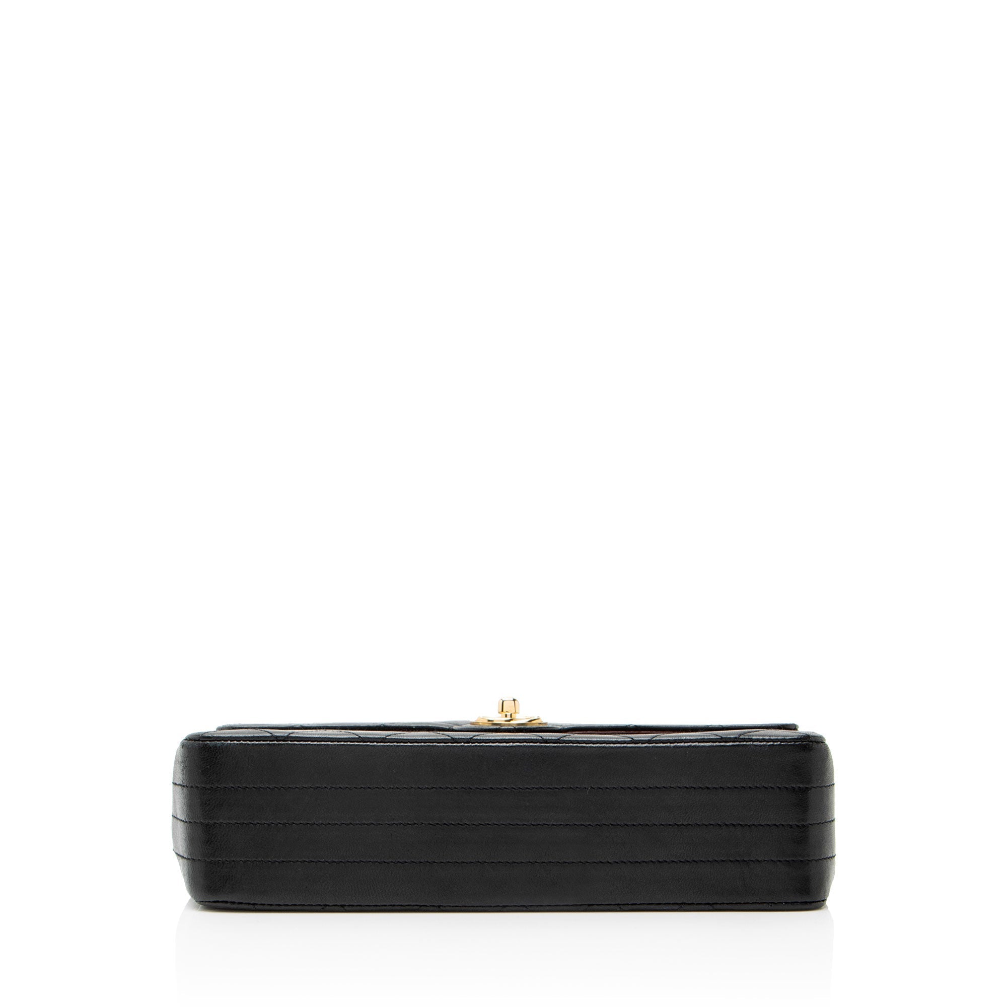 Chanel Vintage Lambskin Circle CC Flap Shoulder Bag