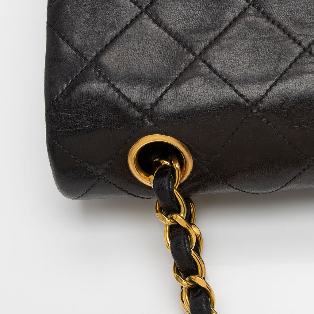 Chanel Vintage Lambskin Classic Small Double Flap Bag (SHF-wNnnBD)