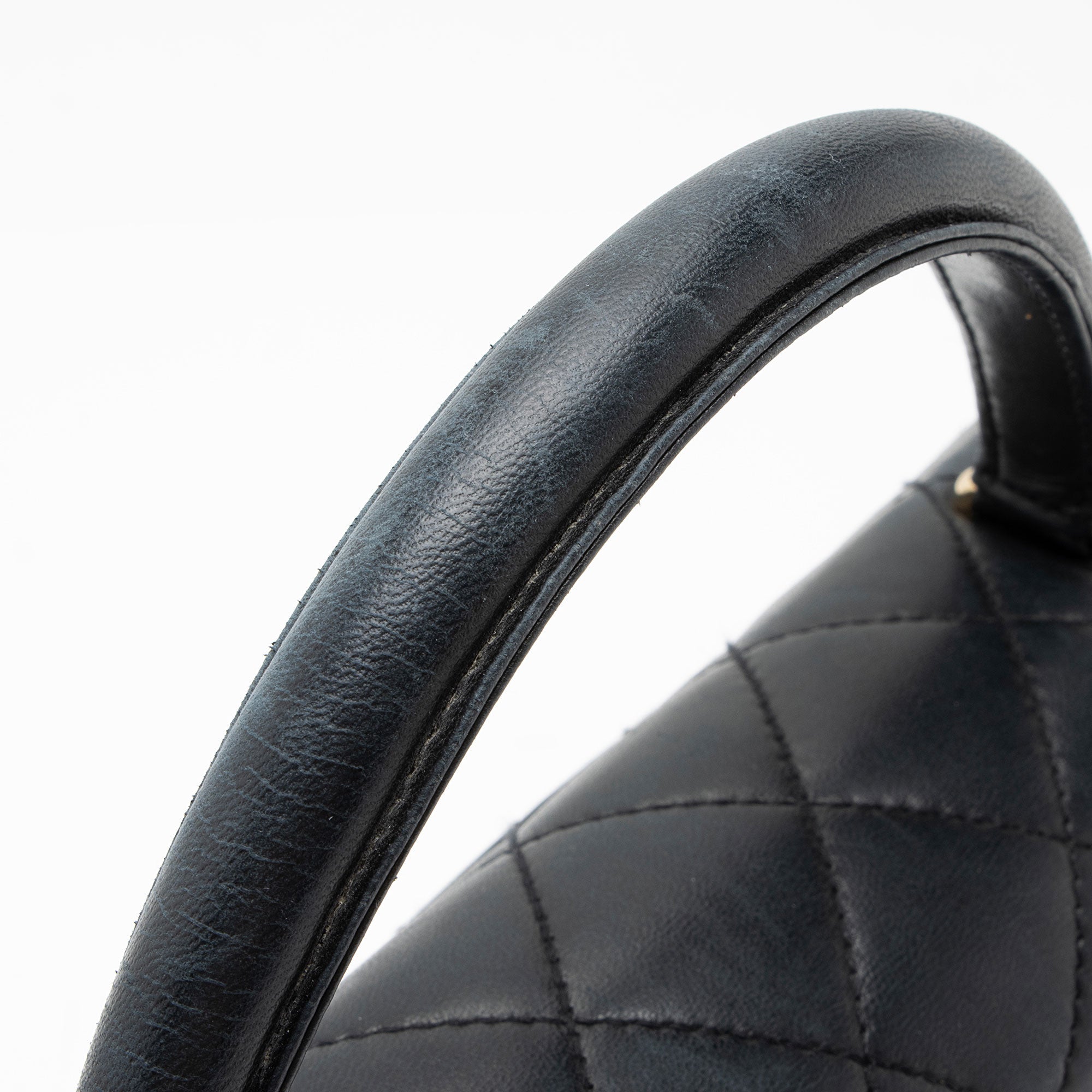 Chanel Vintage Lambskin Kelly Top Handle