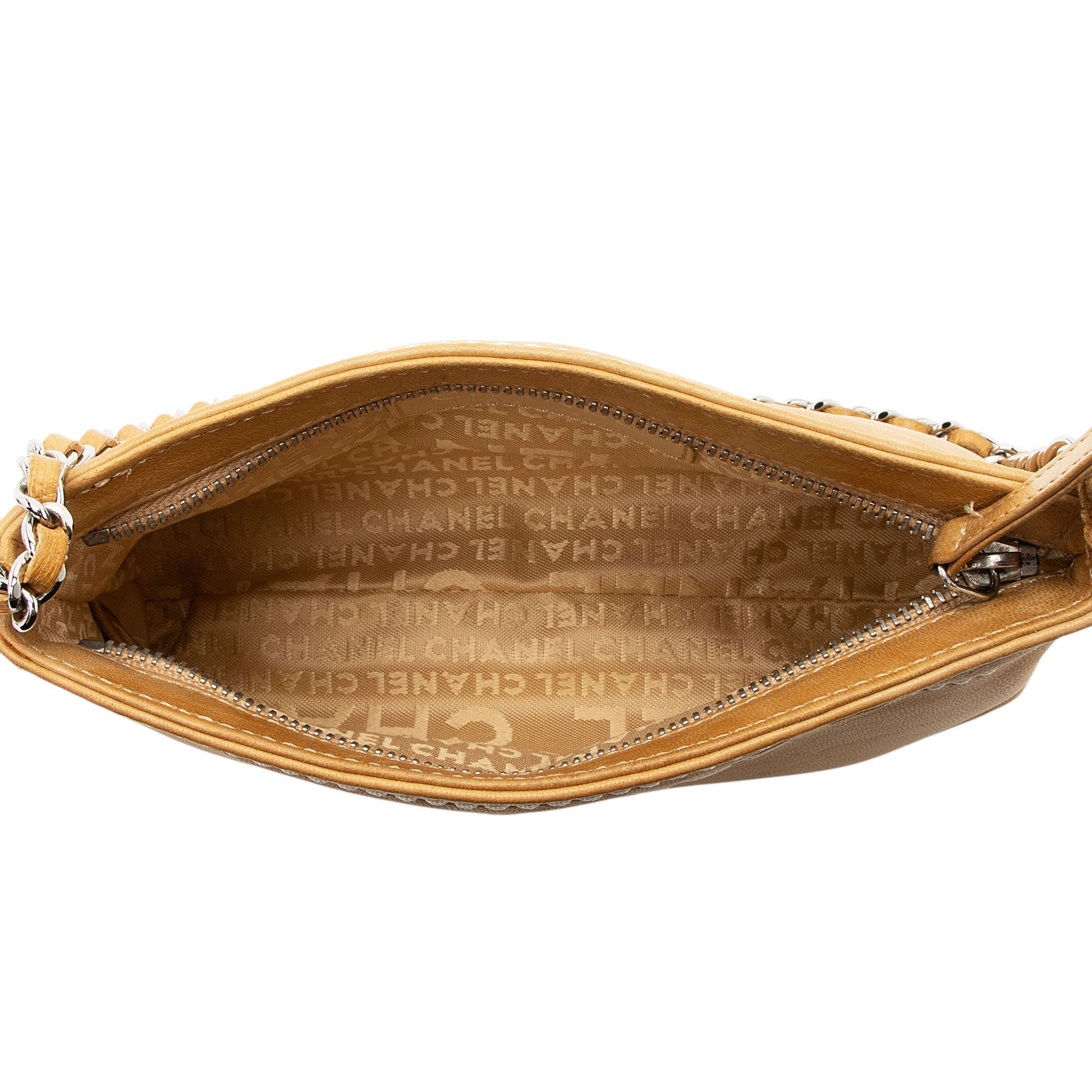 Chanel Vintage Lambskin LAX Chain Mini Pochette