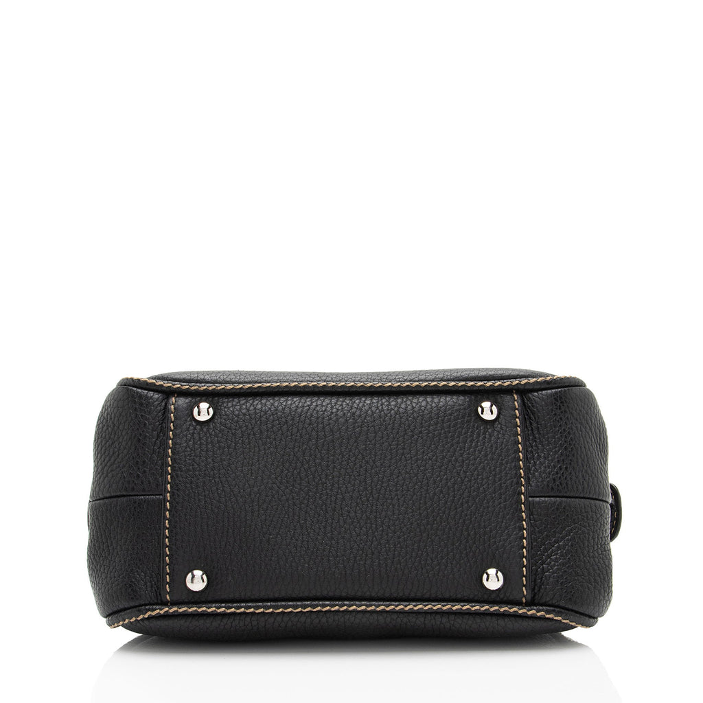 Chanel Vintage Embossed Leather LAX Tassel Small Satchel (SHF-Y2nyR2)
