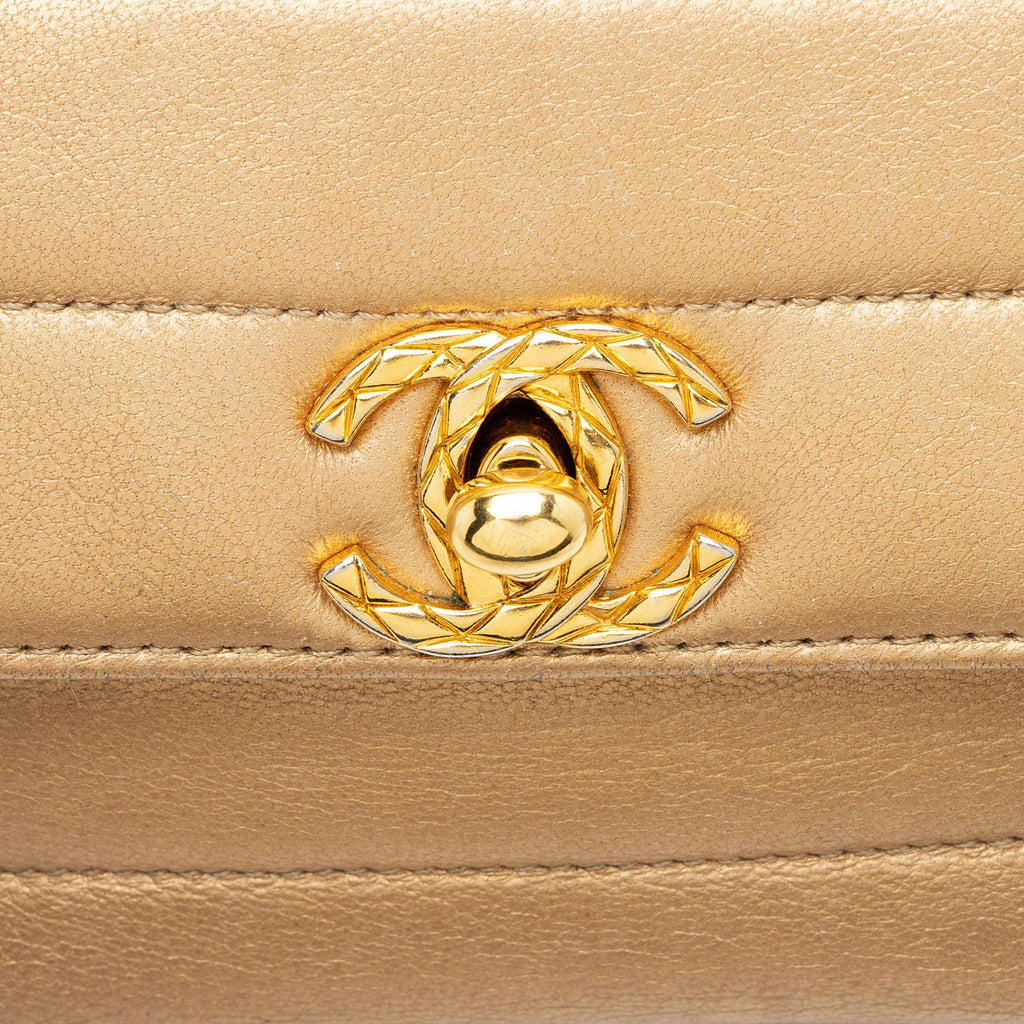 Chanel Vintage Metallic Lambskin Bijoux Mini Flap Bag