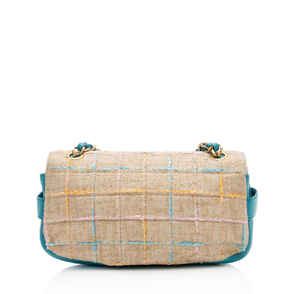 Chanel Vintage Tweed Mademoiselle Flap Bag