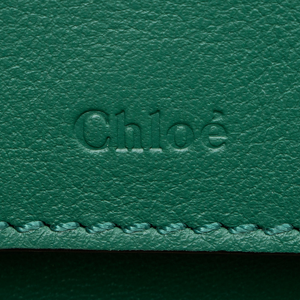 Chloe Calfskin Crocodile Embossed Mini C Vanity Bag (SHF-20712)