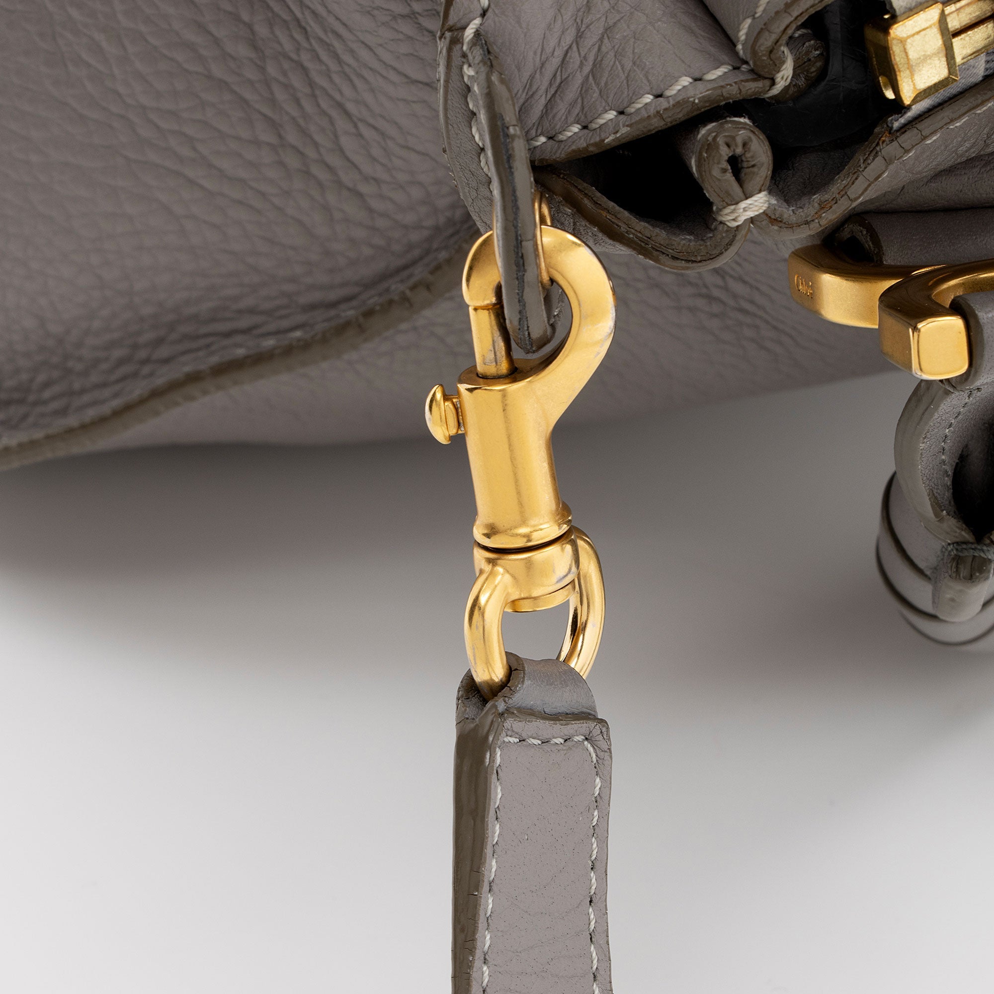 Chloe Calfskin Marcie Medium Satchel (SHF-1dXY9s)