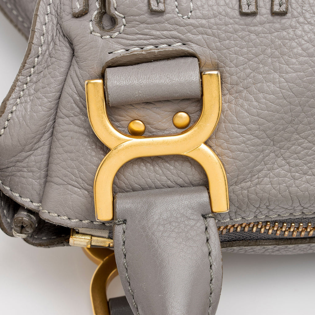 Chloe Calfskin Marcie Medium Satchel (SHF-1dXY9s)