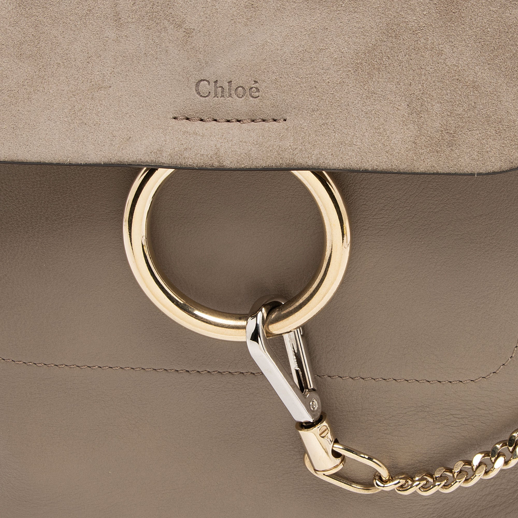 Chloe Calfskin Suede Faye Medium Backpack (SHF-BH2EAY)