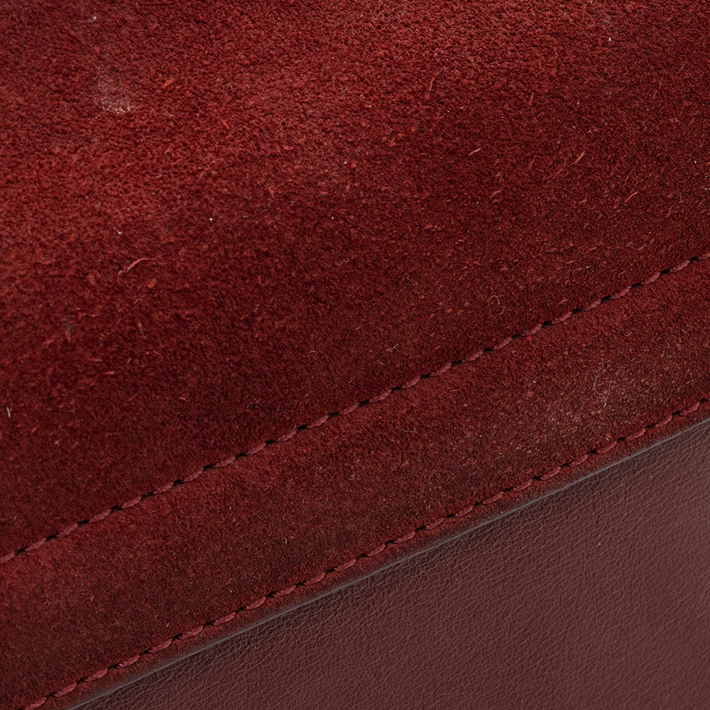 Chloe Calfskin Suede Faye Medium Shoulder Bag (SHF-19058)