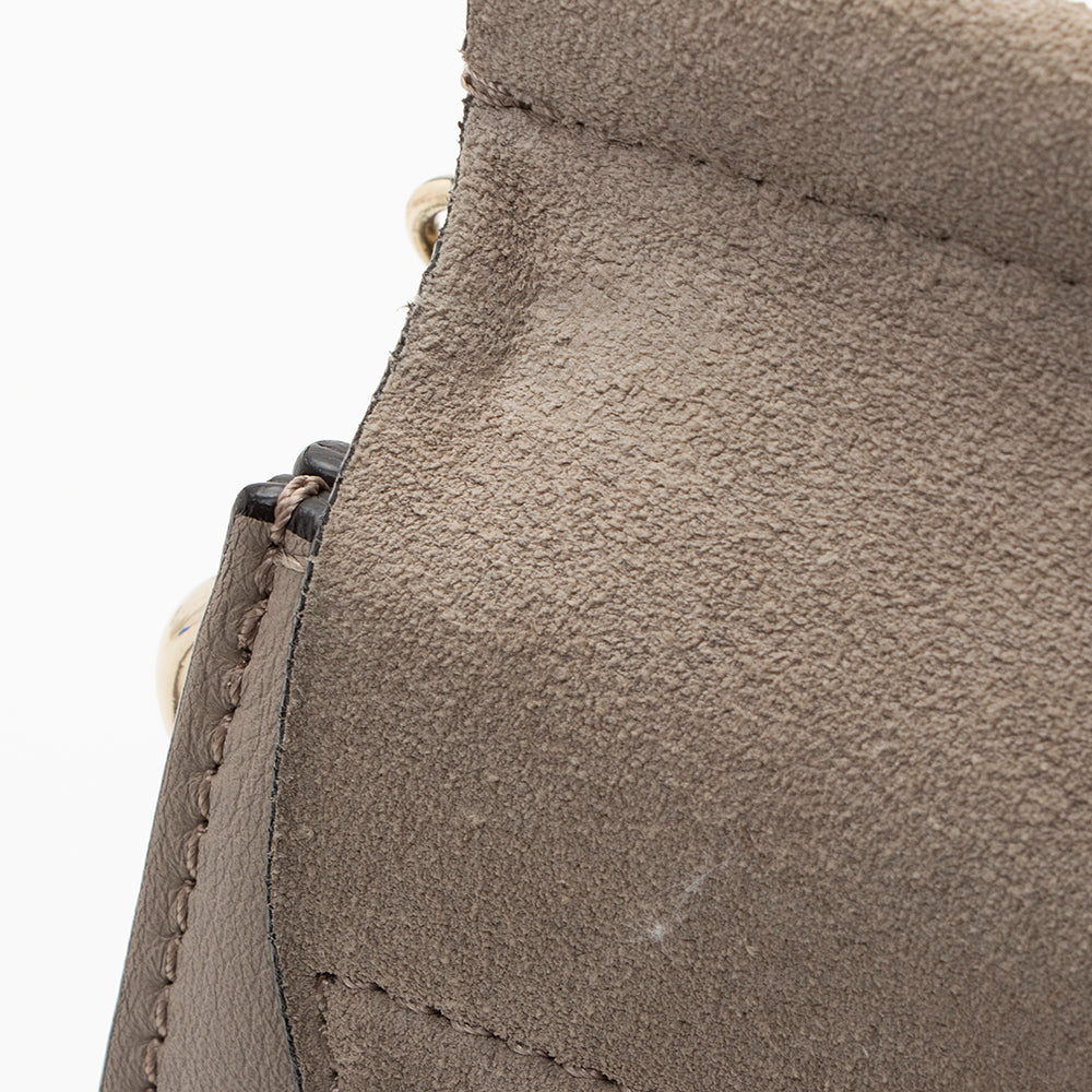 Chloe Calfskin Suede Faye Medium Shoulder Bag (SHF-19335)
