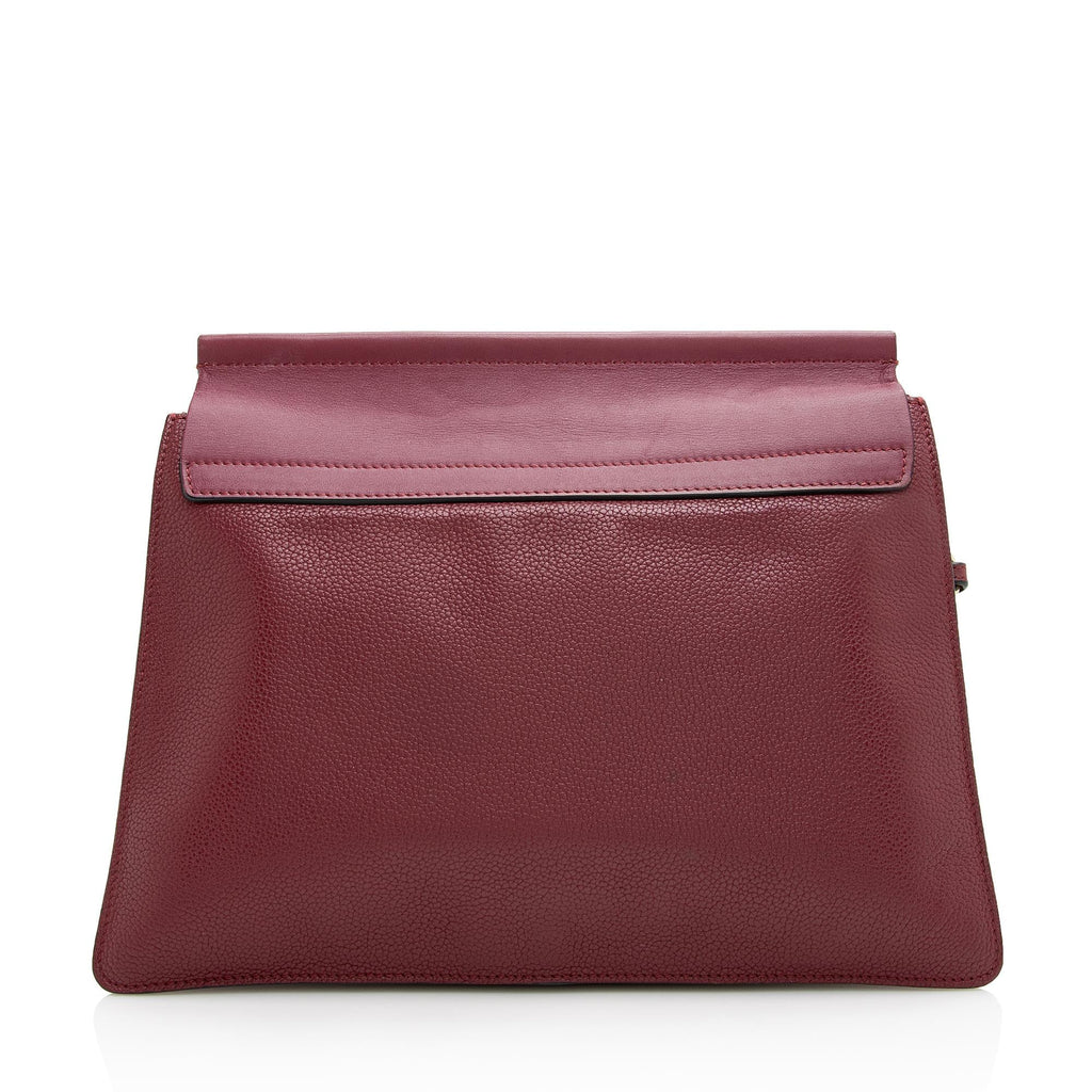 Chloe Calfskin Suede Faye Medium Shoulder Bag (SHF-22974)