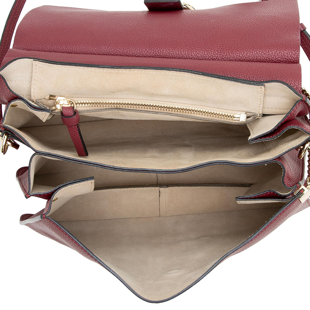 Chloe Calfskin Suede Faye Medium Shoulder Bag (SHF-22974)