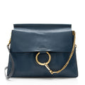 Chloe Calfskin Suede Faye Medium Shoulder Bag