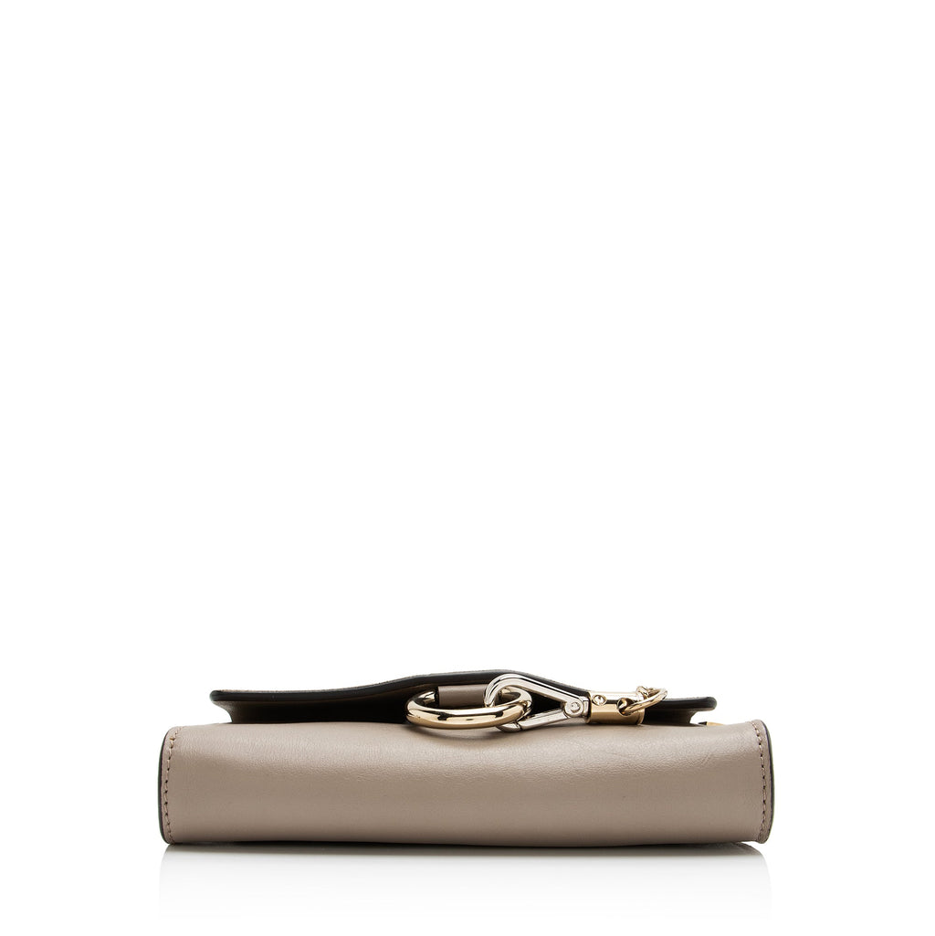 Chloe Calfskin Suede Faye Mini Shoulder Bag (SHF-23331)