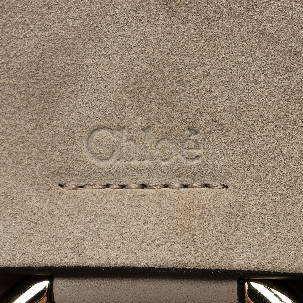 Chloe Calfskin Suede Faye Small Shoulder Bag (SHF-dEiGcv)