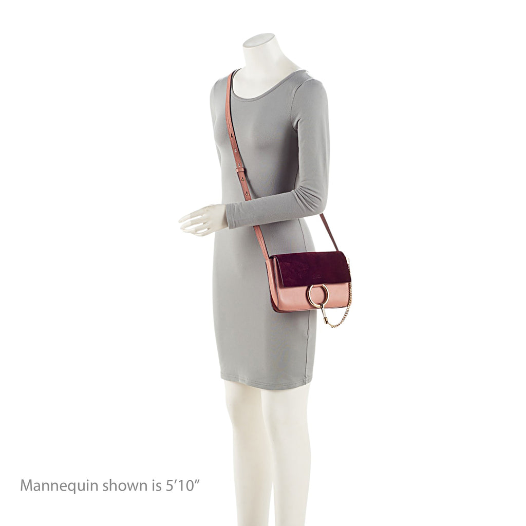 Chloe Calfskin Suede Faye Small Shoulder Bag