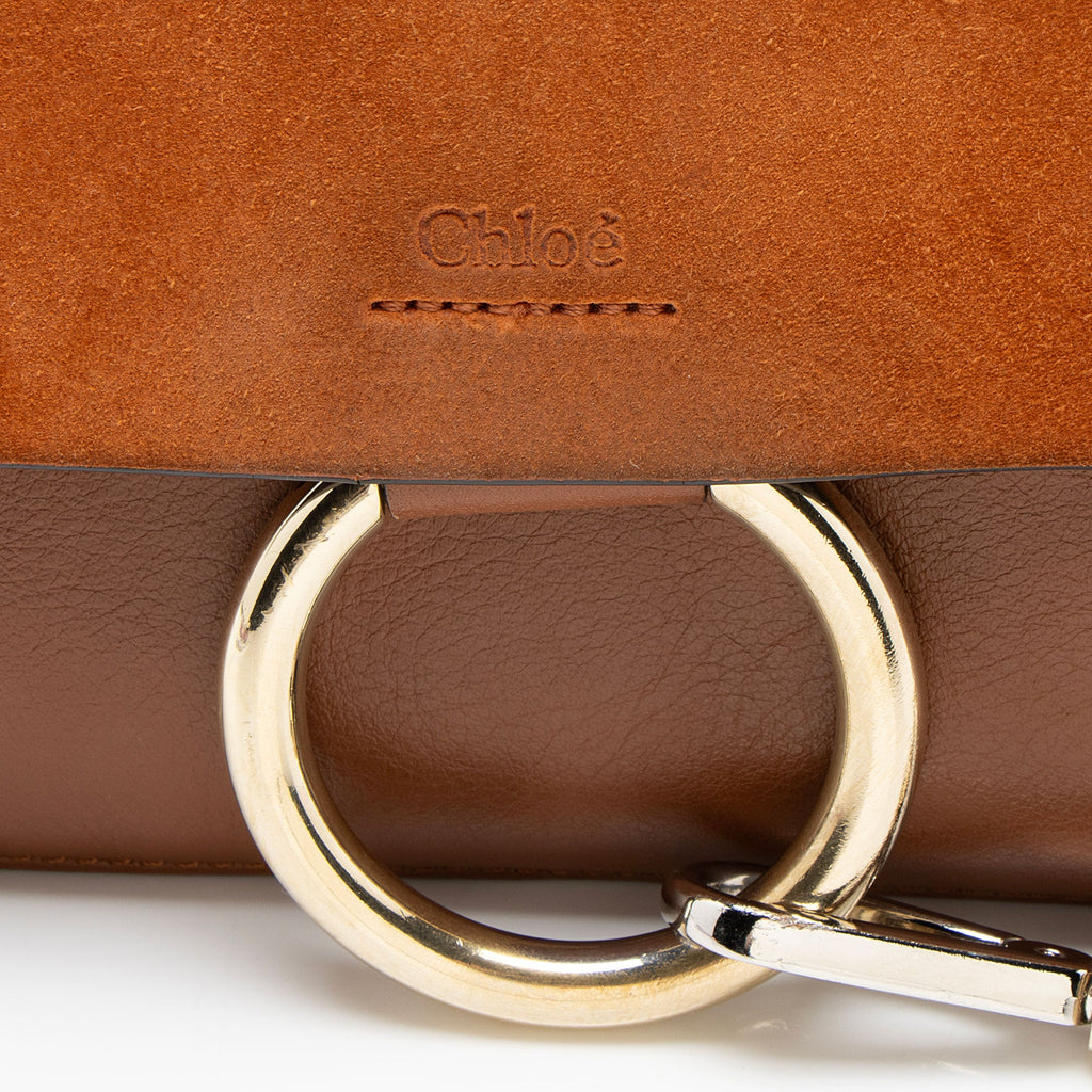 Chloe Calfskin Suede Faye Small Shoulder Bag