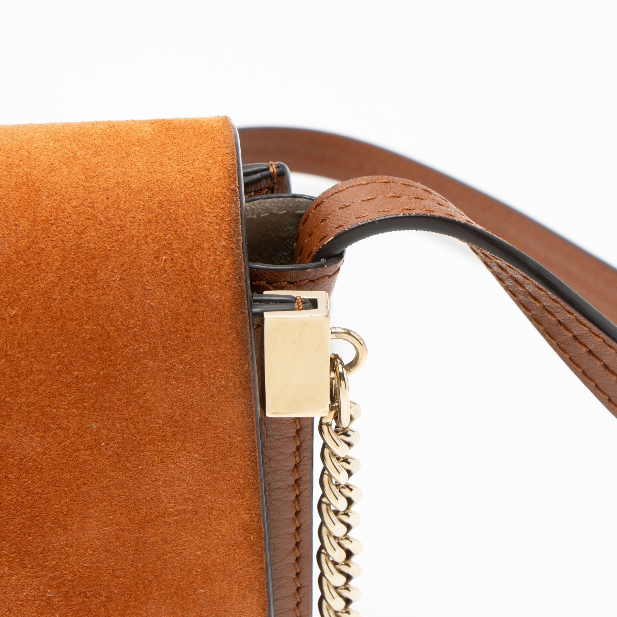 Chloe Calfskin Suede Faye Small Shoulder Bag