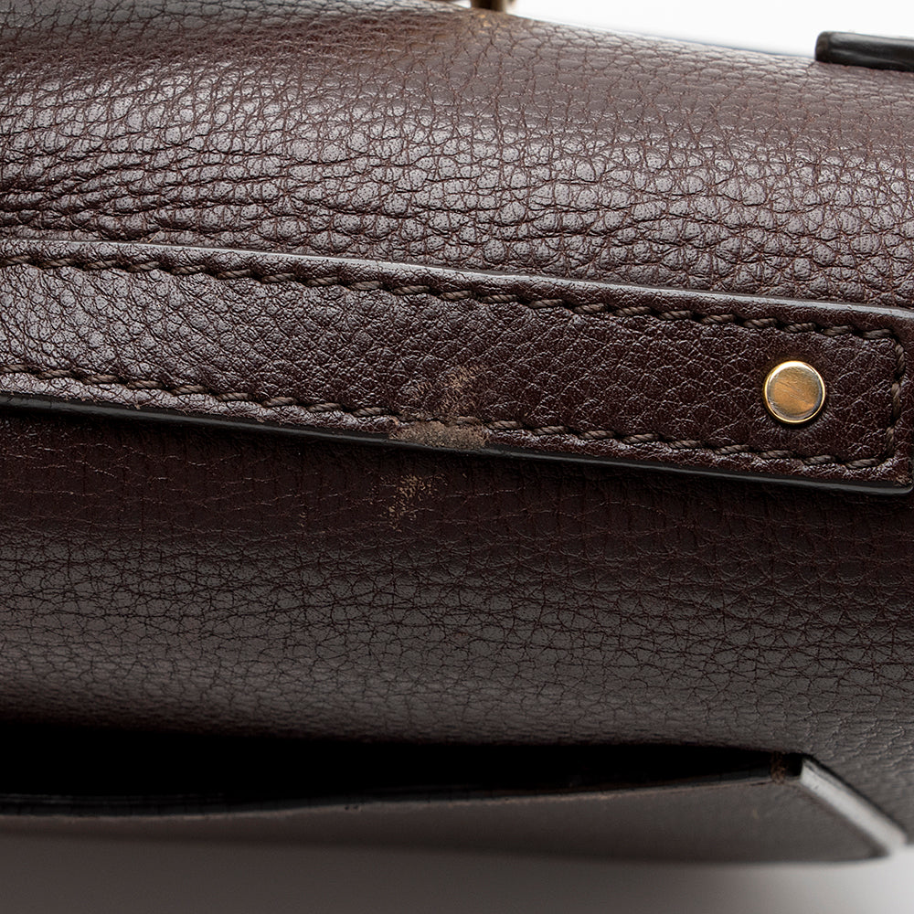 Chloe Calfskin Suede Nile Medium Bracelet Bag (SHF-15623)