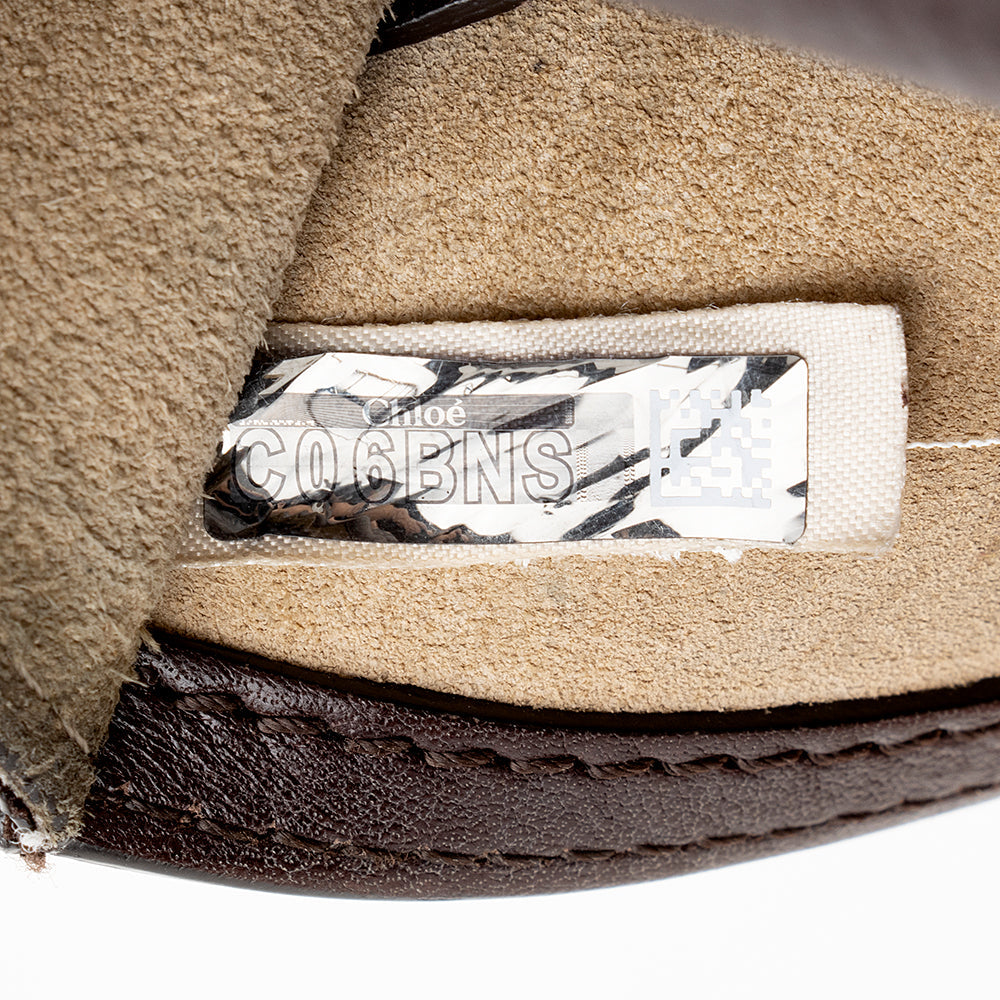 Chloe Calfskin Suede Nile Medium Bracelet Bag (SHF-15623)