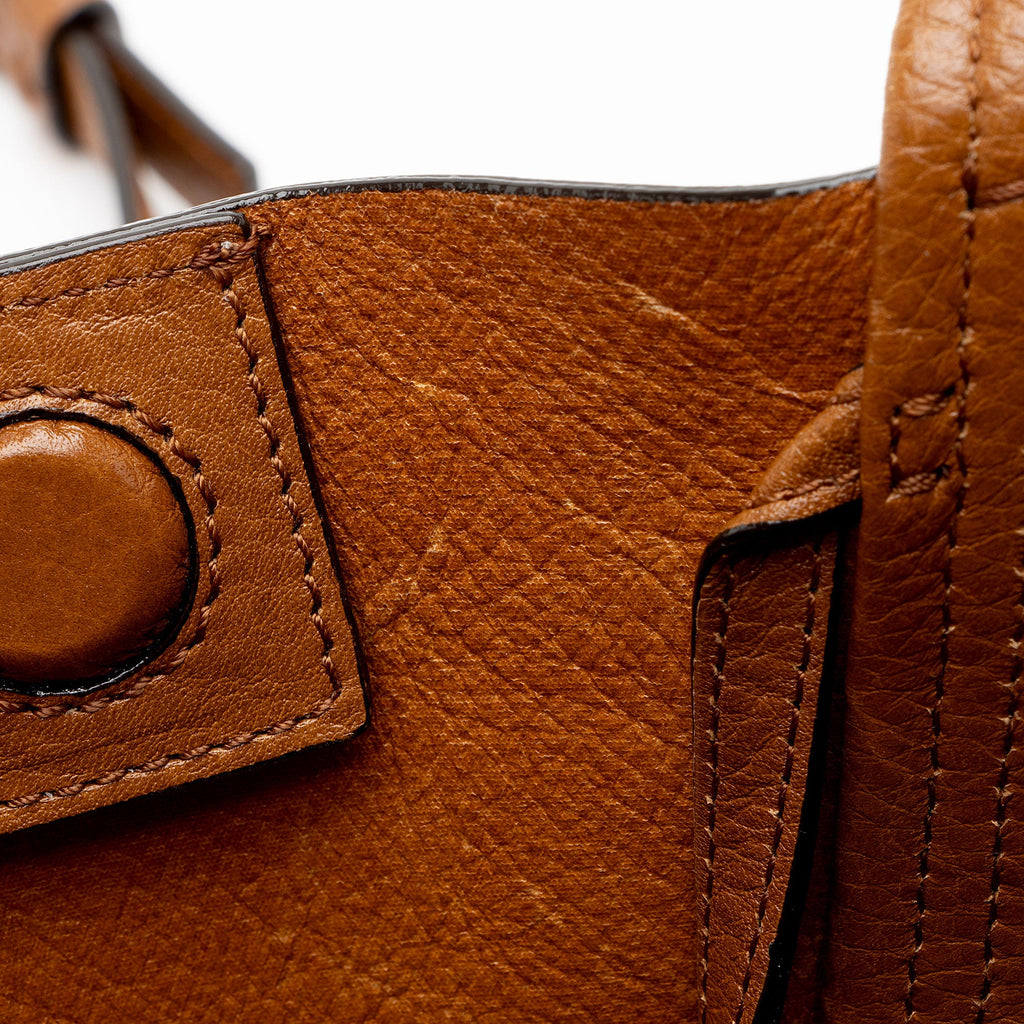 Chloe Grained Calfskin Spin Small Tote