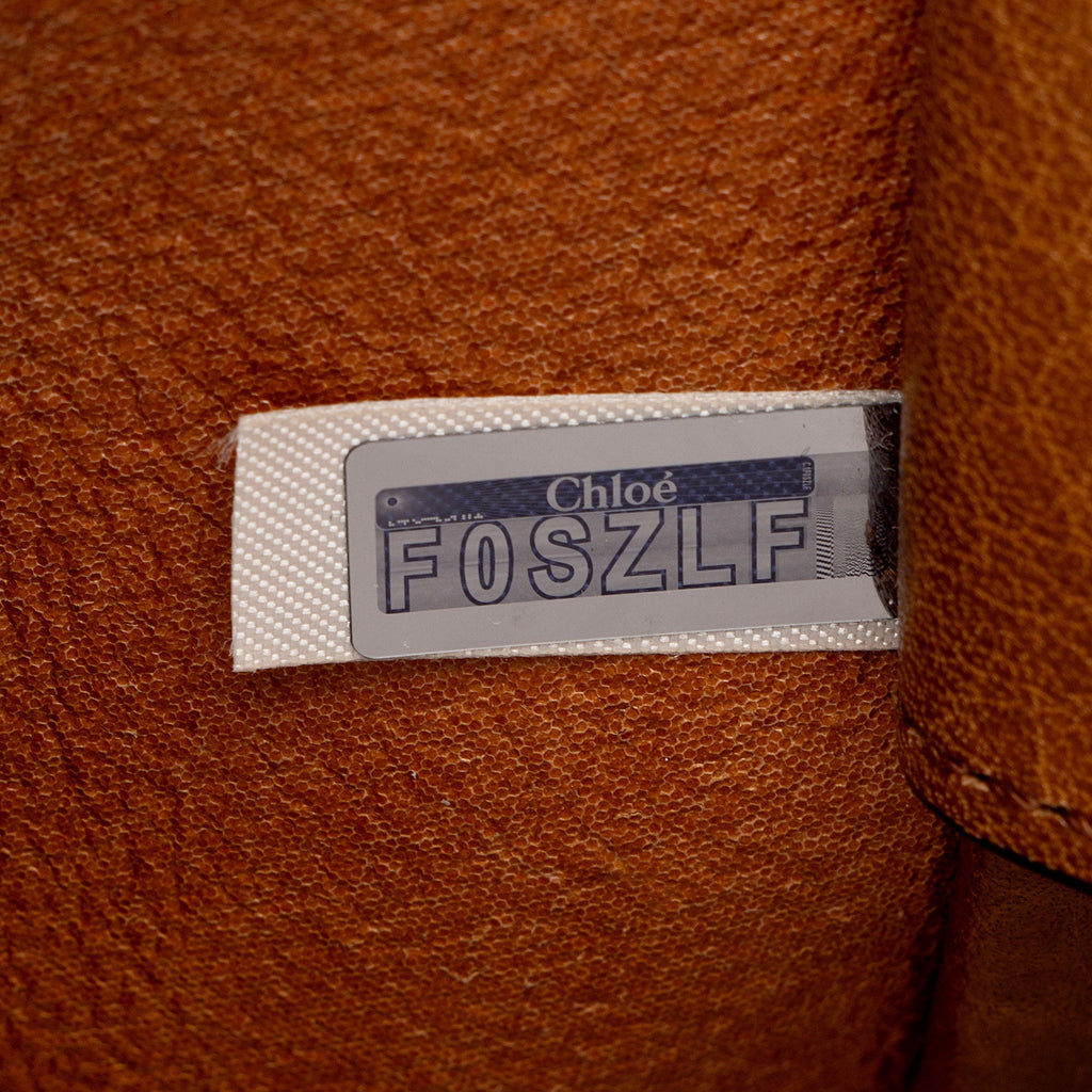 Chloe Grained Calfskin Spin Small Tote