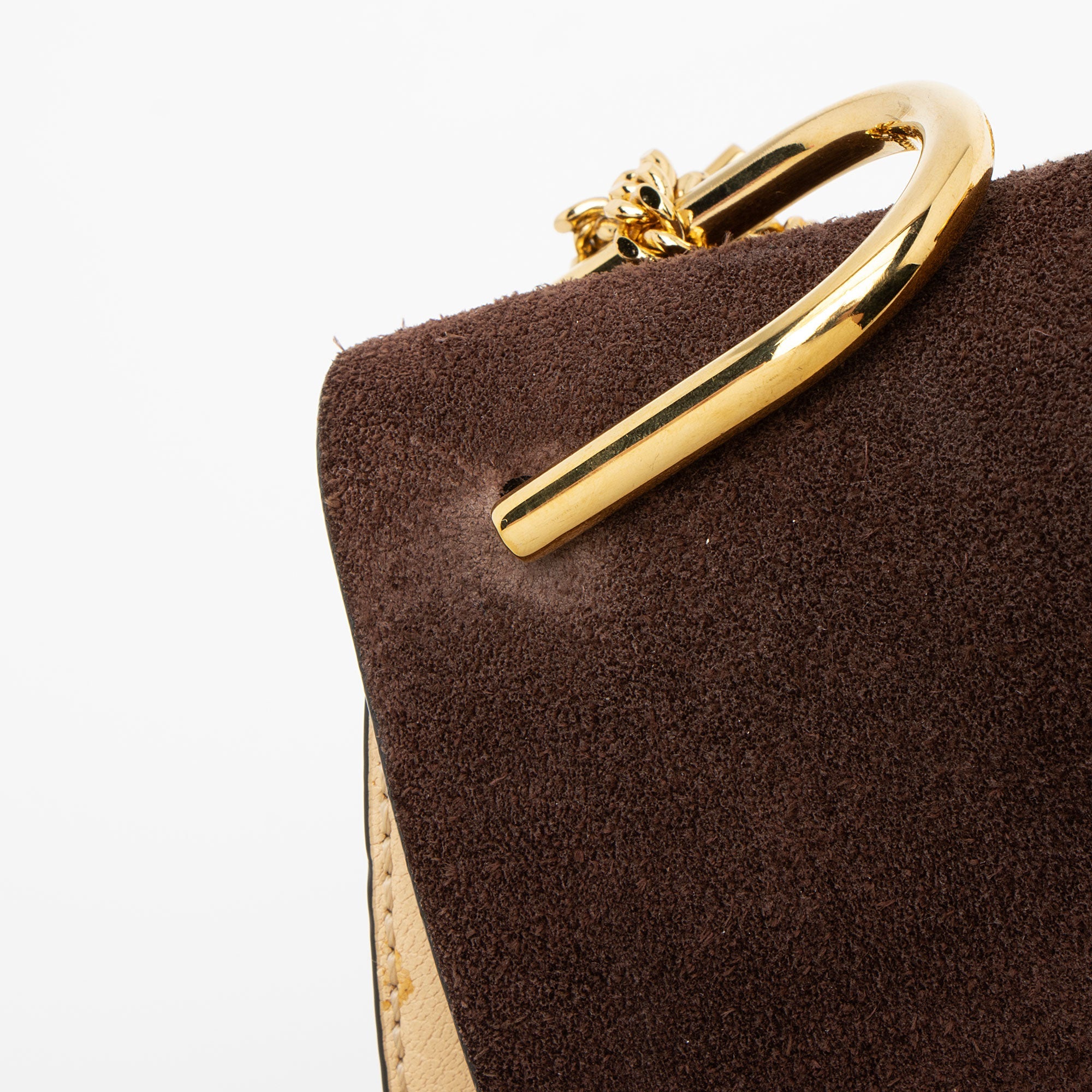 Chloe Lambskin Suede Drew Mini Shoulder Bag (SHF-ai61BQ)