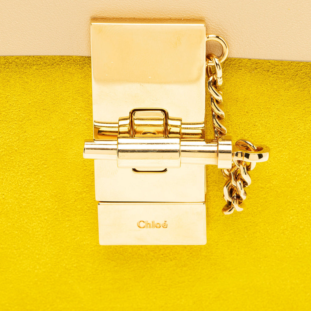 Chloe Lambskin Suede Drew Small Shoulder Bag (SHF-CtvkvY)