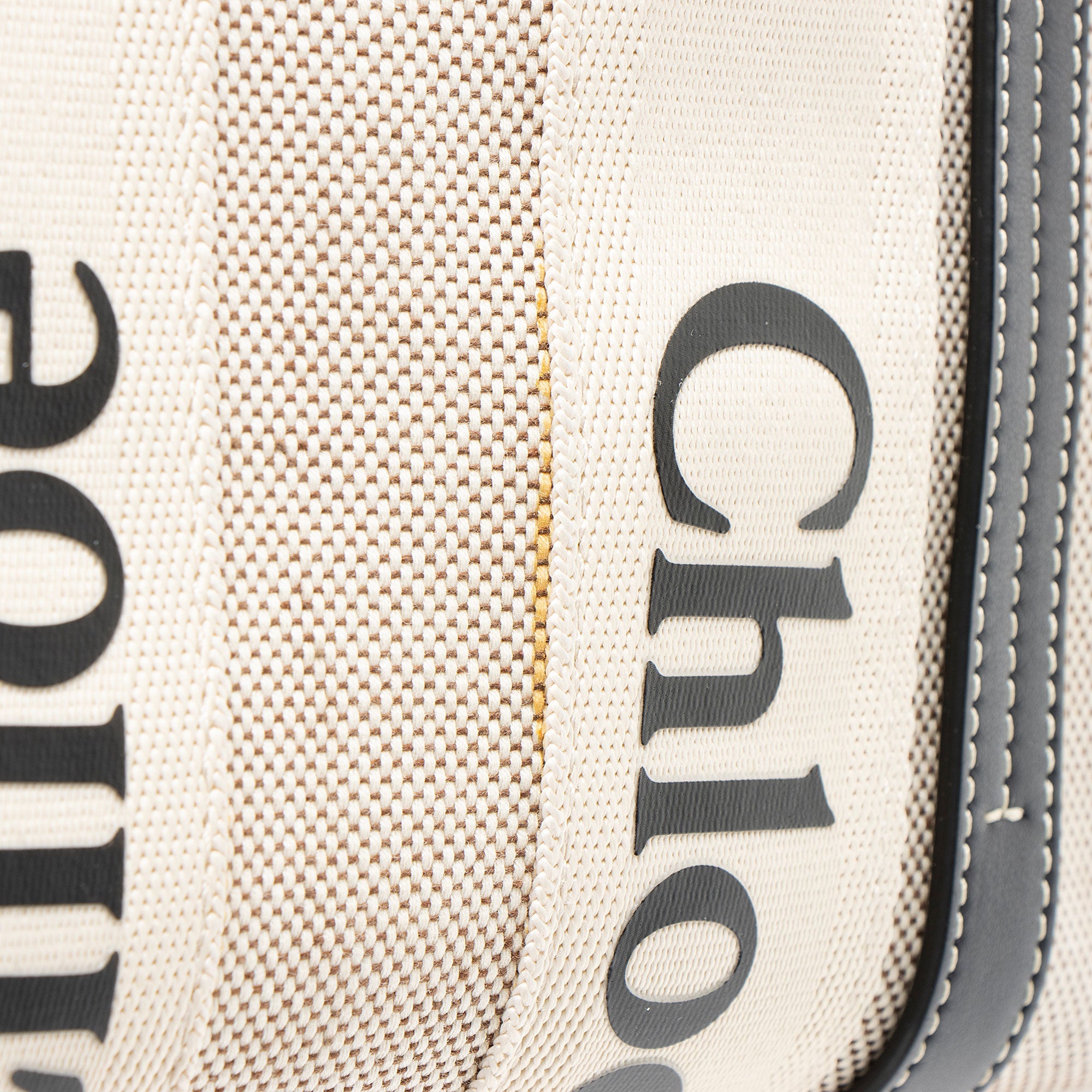Chloe Linen Canvas Woody Small Tote