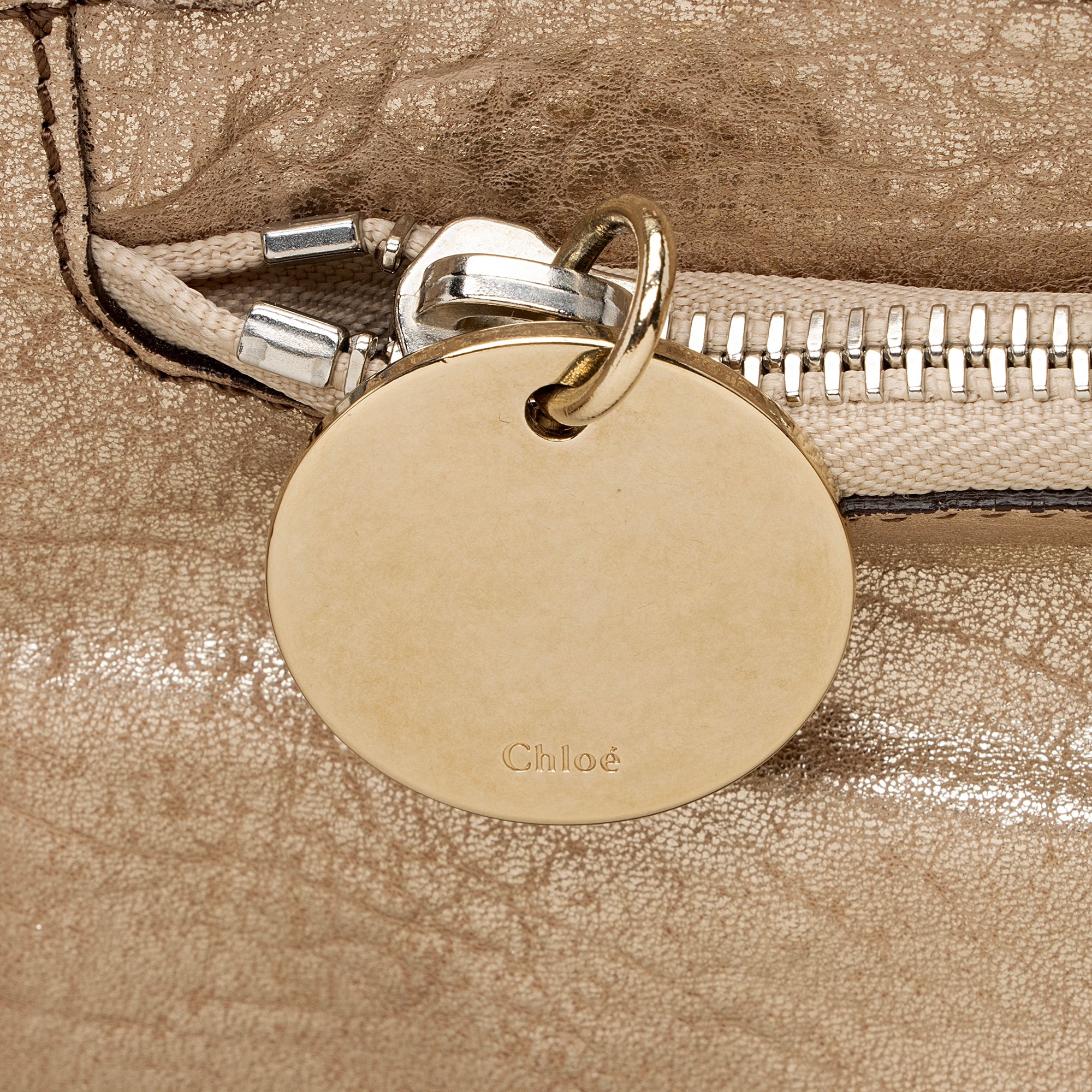 Chloe Metallic Lambskin Saskia Medium Satchel (SHF-22482)