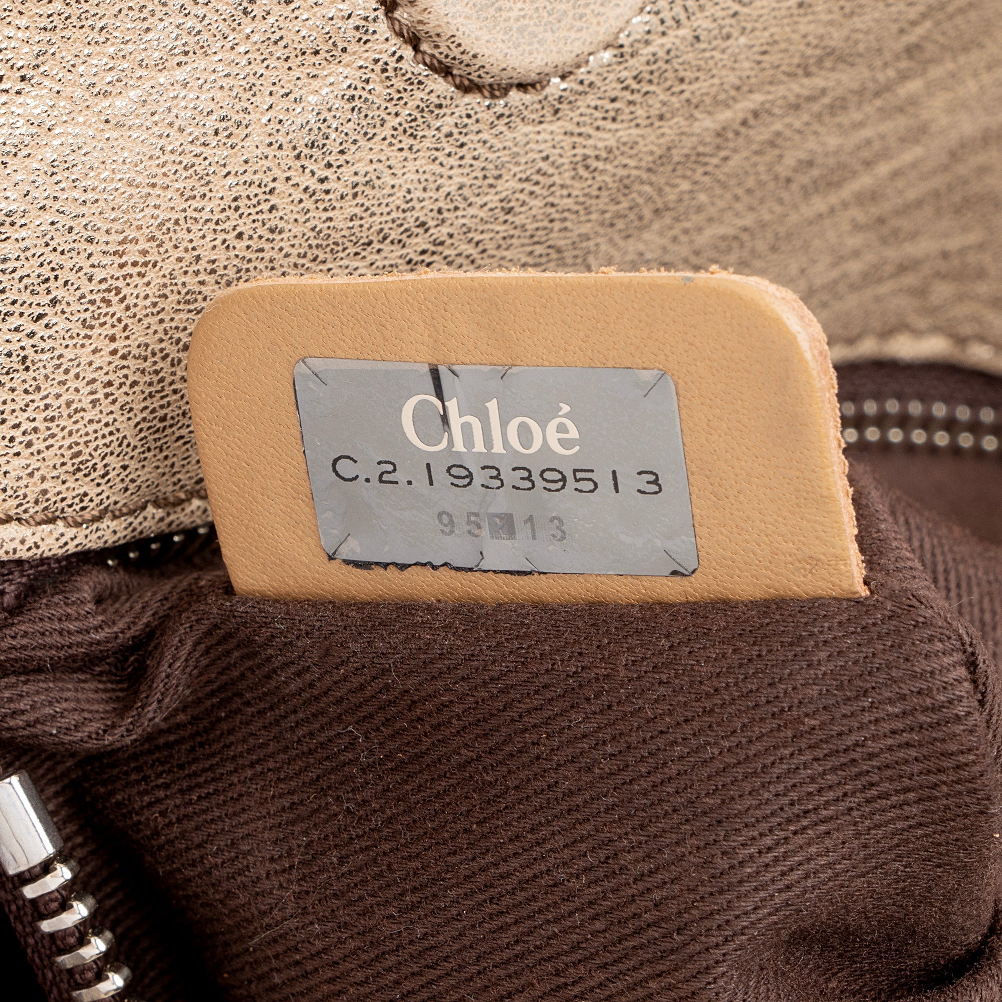Chloe Metallic Lambskin Saskia Medium Satchel (SHF-22482)